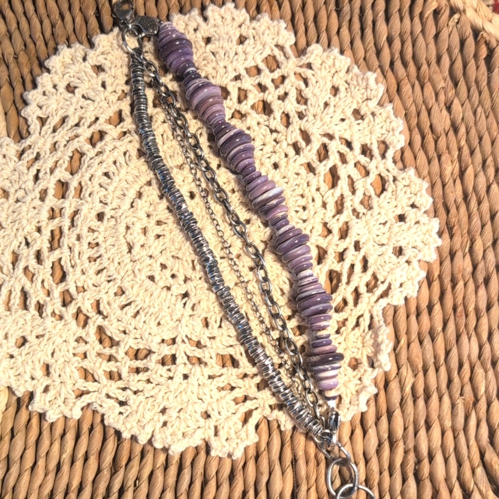 💥SOLD💥"New"Wampum,Sterling Silver Bracelet - Picture 10 of 10